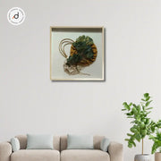 Contemporary Shadow Box Wall Art – Botanical & Abstract Trio (60×60 cm, Glass Frame)