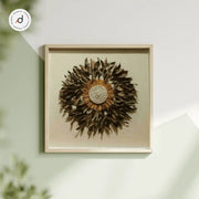 Contemporary Shadow Box Wall Art – Botanical & Abstract Trio (60×60 cm, Glass Frame)