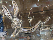 Silver Bunny Decorative Showpiece – 31.5×25×12.5 cm | Modern Table Decor