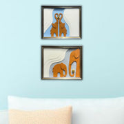 Elephant Family Shadow Box Painting Set – 20×24 inches (Each) –