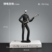 Abstract Musician Figurine – Guitar Player | Home Decor Showpiece – Size: 27×15.5×7.5 cm