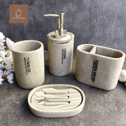 Exclusive Stoneware Imported Washroom Set