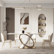 Sculptural Serenity: A Contemporary Dining Set