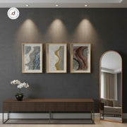 Copper Wave – Shadow Box Wall Art (40×60 cm, Glass Frame)