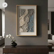 Copper Wave – Shadow Box Wall Art (40×60 cm, Glass Frame)