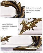 Golden Running Horses Table Decor Showpiece – 41cm x 25cm