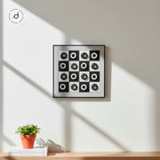 Geometric Open Shadow Box Wall Art in Aluminum Frame (40×40 cm | Single / Set of 3)