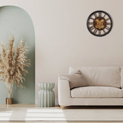 Vintage Moving Gear Wall Clock – 2ft × 2ft (60 × 60 cm)