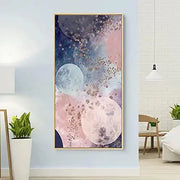Galaxy Dreams Canvas Painting | 30×48 in | (3D Embossed, Aluminum Frame)