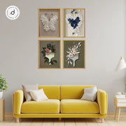 Floral & Nature Series – Shadow Box Wall Art (40×60 cm, Glass Frame)