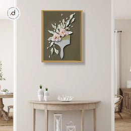 Floral & Nature Series – Shadow Box Wall Art (40×60 cm, Glass Frame)