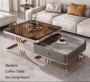 Luxury Nested Center Table Set – 30×30×17 / 24×24×19 Inches (Stainless Steel, Premium Finish)