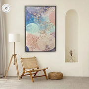 Galaxy Dreams Canvas Painting | 30×48 in | (3D Embossed, Aluminum Frame)