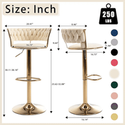 Ivory Glamour Bar Stool