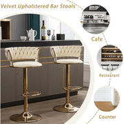 Ivory Glamour Bar Stool
