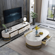 Golden Elegance Center Table