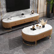 Golden Elegance Center Table