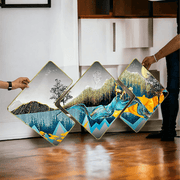 Luminous Landscapes 3pcs Crystal Painting