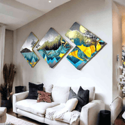 Luminous Landscapes 3pcs Crystal Painting