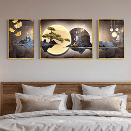 Luminous Landscapes 3pcs Crystal Painting