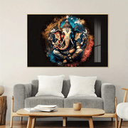 Ganesha Pristine Crystal Painting