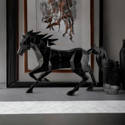 Abstract Resin Horse Showpiece
