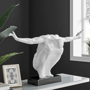 Saluting Man-Resin Sculpture Showpiece