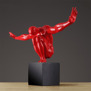 Saluting Man-Resin Sculpture Showpiece