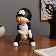 Bumble Gum Basketball Boy Figurines | 12×7 inch | Table Decor Set
