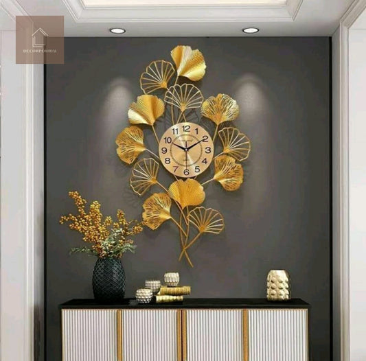 Decorative Metal Flower Wall Clock