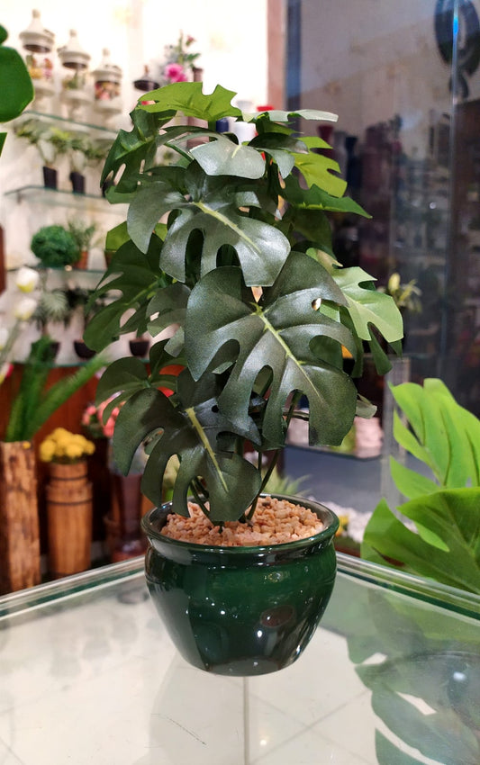 Artificial Plant With Green Fine porcelain Pot
 