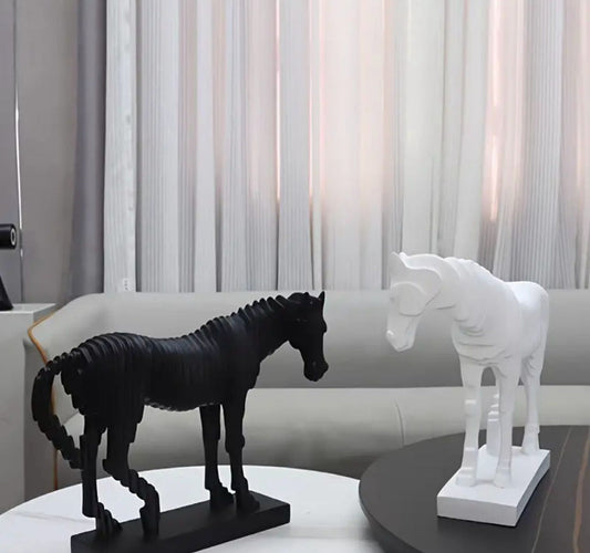 Multilayer Folding Horse Resin Statue