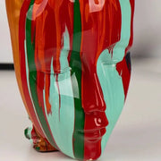 Abstract Hand-Face Showpiece – 1.5 ft (Multicolor with Gold Accents)