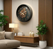 Luxury Moving Gear Wall Clock – 17×17 Inches (Premium Fiber)