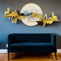 Welded Whitetails Wall art