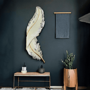 Stylish Feather Metal Led Art with Led light