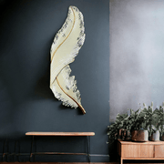 Stylish Feather Metal Led Art with Led light