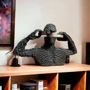 Abstract “Mind Unfolded” Sculpture | 15.5×9inch | Artistic Resin Showpiece