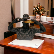 Abstract “Mind Unfolded” Sculpture | 15.5×9inch | Artistic Resin Showpiece