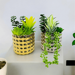 Leafy Splendor Table Planter