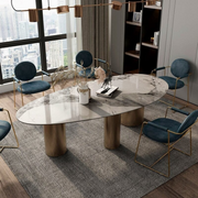 Luxury and Modern oval dining set