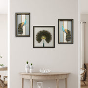 Peacock Elegance Shadow Box Frame Set (1.5×2ft / 2×2ft / 1.5×2ft) – Set of 3