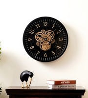 Luxury Imported Moving Gear Wall Clock | Industrial Gold Dial Design | 24 × 24 Inches