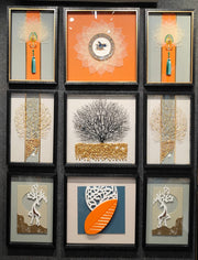 Luxury 3D Golden Tree Shadow Box Wall Art – Set of 3 (1.5×2 ft / 2×2 ft / 1.5×2 ft)