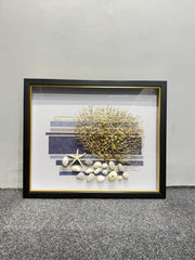 Luxury Shadow Box Wall Art  – Tree, Swan & Coral Design (20×24 inches each)