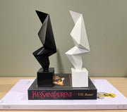 Modern Geometric Abstract Statue | 12×30 cm | Resin Table Decor