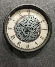 Premium Vintage Moving Gear Wall Clock – Classic Roman Dial | 1.5 × 1.5 ft