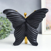 Butterfly Angel Sculpture Showpiece – 10x8 inch Approx | Golden & White Decorative Art Statue
