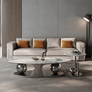 Modern and Luxurious Oval Shape Centre Table Set