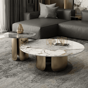 Modern coffee table set with Round base